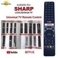 NiLANK Suitable for SHARP LCD Smart TV Remote Control Universal Remote Control CRC326V