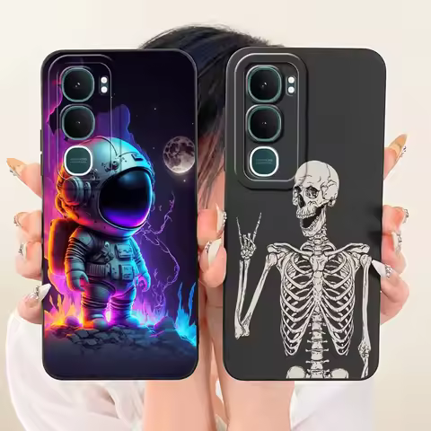 For Vivo Y21d / Vivo Y31 5G 2025 V2521 Casing Cartoon Cat Panda Rabbit Astronaut Pattern Back Cover 