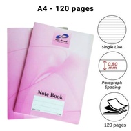 A4 120 pages Exercise Note Book
