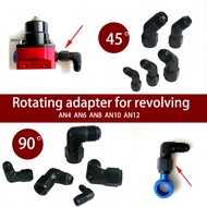 AN4/6/8/10/12 Rotating Connector HQ Oil Fuel AN Fitting Aluminum Forged Fitting HQ 45° 90° AN Male T