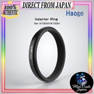 Haoge 49mm Adapter Ring for Fujifilm X100VI X100V AR-X100 Compatible Black