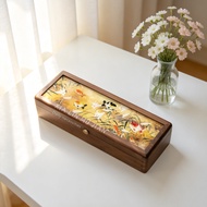 Gold Storage Box Black Walnut Small Gold Bar Gold Nugget Jewelry Box Rectangular Gold Silver Jewelry