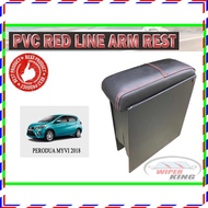 Perodua MYVI 2018 PVC Red Line Arm Rest