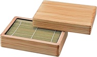 Japanese 40421290-40421300-49930120 Buckwheat Noodles, A DX Sheng Monkey Shiraki Grain (Main Body) Lid with Bamboo 7.1 x 4.8 inches (180 x 123 mm)