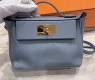 Hermes Mini 2424 亞麻藍
