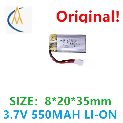 buy more will cheap 3.7V lithium battery 802035 550mAh full capacity charging battery MX2.0 with pro