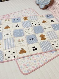 Double-Sided Pure Cotton Quilted Quilted Pad Baby Blanket 70 * 100