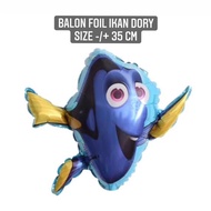 balon foil ikan dory nemo dori ikan hias laut - dekorasi ulang tahun - dory