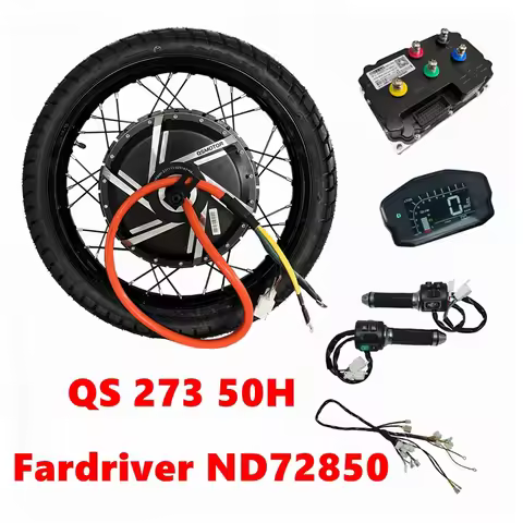 NBpower/QS273 50H 72v 12000W Ebike kit 200mm Dropout Motorcycle Electric Bike Motor Wheel with ND728