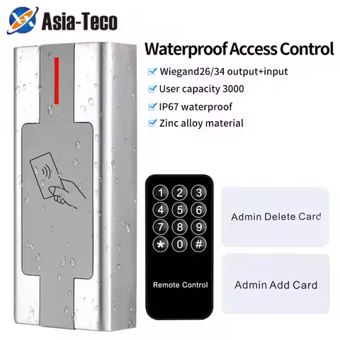 M1 EM Card Reader RFID Standalone Keyboard for Door Enter Electronic Lock System Metal Waterproof Ac