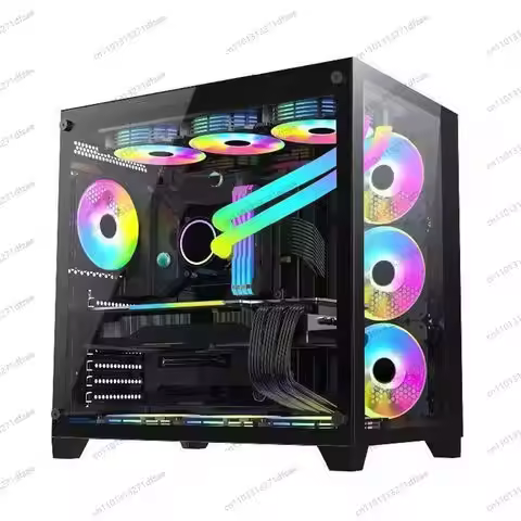 R5 2600X Desktop Computer PC R5 2600x 16G Ram 256T SSD RX580 Win10 Win11 Prebuilt Gaming Pc A320m Mo