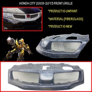 B1612 HONDA CITY 2009-2013 FRONT GRILLE FIBERGLASS SKIRT LIP BODYKIT (FIBER)