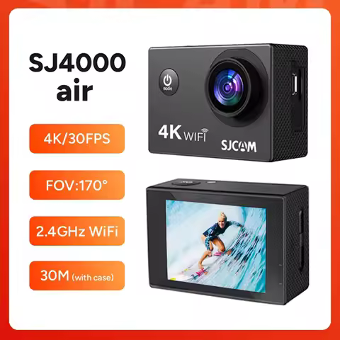 SJCAM SJ4000 AIR Action Camera 4K 30PFS 1080P 4x Zoom WIFI Motorcycle Bicycle Helmet Waterproof Spor