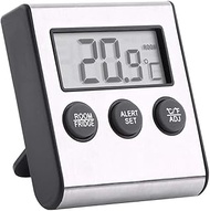 New Refrigerator Thermometer, Digital Fridge Freezer Thermometer, with a Sensor, Alert, Min and Max Record, LCD Display, Magnet and Stand for Home, Indoor Room, Restaurants, Bars, Cafes.