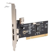 3 Port IEEE 1394 Firewire Card PCI Firewire Adapter IEEE 1394 PCI Controller Card for Desktop PC