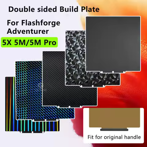 For Flashforge Adventurer 5m Build Plate AD5X AD5M 235x235 Double Sided Spring Steel Sheet For Flash