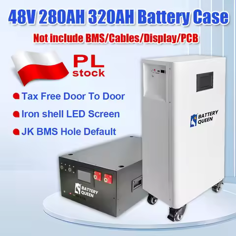 EU Stock JK V19 BMS Hole Box Lifepo4 Battery 48V 280AH 320AH 15KWH Battery Box DIY Case JK-PB2A16S20
