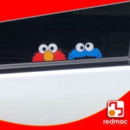 Sesame Street Elmo and Grover Peeking Laminated Sticker