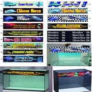 Ornamental snakehead fish tank sticker - diverse designs - easy to use (70cm,80cm,90cm,100cm,120cm)