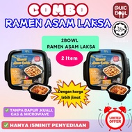 Quicbowl Halal Combo Ramen Asam Laksa 2 Bowl