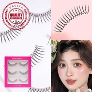 Girl Group U-shaped Full False Eyelashes Transparent Tools Thin Makeup Stem False C0w8