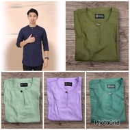 Kurta Lengan 3 suku/Kurta Teluk Belanga/Kurta Lelaki Dewasa (S-3XL)