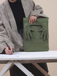 織布云麻麻原創筆記本電腦包個性電腦內膽包macbook保護套14吋女