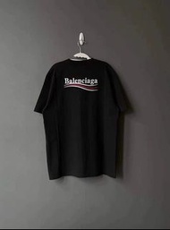 Balenciaga 巴黎世家 可樂T 短T 黑色素tee