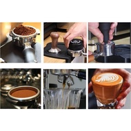 Bottomless Portafilter for Delonghi Coffee Machine 51mm Brown Wooden Handle
