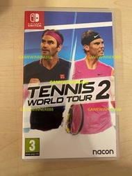 《今日快閃價》（中古二手）Switch NS遊戲 網球世界巡迴賽2 Tennis World Tour 2 歐版中英文版