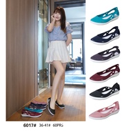 Fashion Pointed Toe Flat Sandals Women Jelly Sandal Summer Breathable Leisure Hole Shoes 6017