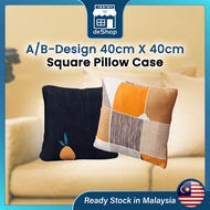 【DeShop TnC】40cmX40cm Square Pillow Case Mordern Design Pillowcase Cushion Pillowcase Sarung Bantal 