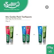 [LIMITED] ZAITUN Mix Bundle Toothpaste (175g x 2) - Extra Mint / Whitening / Aloe Vera - Ubat Gigi