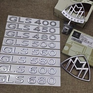迈巴赫尾标车贴GLS480 S680 GLS600 S580 MAYBACH后字标字母车标Maybach tail badge GLS480 S20250328