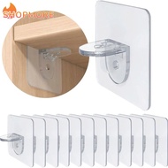 1PC Wardrobe Self Adhesive Partition Bracket Wall Holder/ Closet Cabinet Clapboard Support Hook Punch-free Shelves