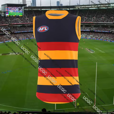 Australia 25/26 New Aussie Rules Football AFL Jersey Vest Adelaide 3D Printed Quick-dry Tops Men's W