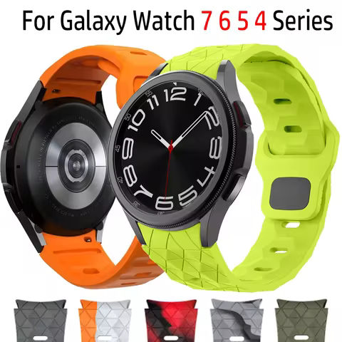 Silicone Strap for Samsung Galaxy Watch 7/6 Classic 47mm 43mm/4 Classic 46mm 42 Bracelet Galaxy Watc