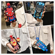 Spider Man Casing iPhone 15 14 13 12 11 Pro Max mini SE 6 6s 7 8 14 Plus X XS MAX XR 3D Cartoon Marv