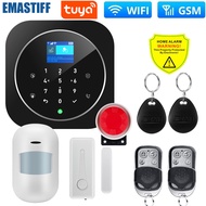 NEW Tuya WIFI W9B Alarm System For Home Burglar Security 433Mhz Wifi GSM Alarm Wireless Tuya Smart H