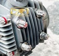 4 con Ốc Salaya Inox 304 7li BÍT Gắn Đầu Qui lát đầu Bò xe máy Wave Dream RS .