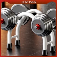 [LovoskiacMY] Dumbbell Storage Rack Multifunction Dumbbell Holder Carbon Steel Barbell Holder