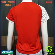 [Y21001B Merah] Baju Badminton Yonex Ladies Wanita Import Premium Kaos
