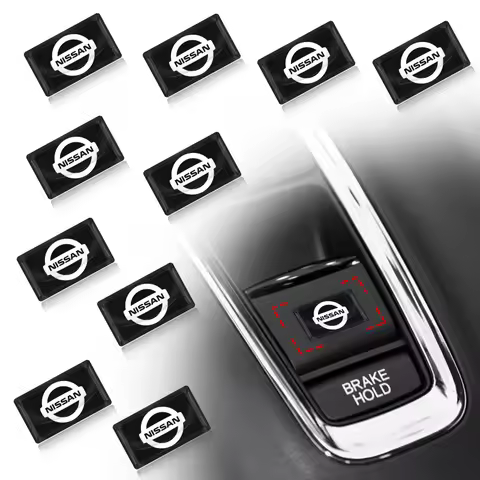 10pc 3D Epoxy Resin Car Styling Stickers Decorations For Nissan Nismo gtr Tiida Sylphy Teana X Trail