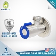 Stainless Steel SUS304 Stopvalve RA K101 bathroom toilet stop valve injap berhenti kepala paip air t