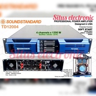 [Garansi] Power Amplifier Soundstandard Td12004/Td 12004 4Channel Class H Ampli Td12004