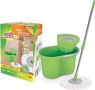 Scotch-Brite XY003853716 T4 Press and Spin Mop Set with Free Refill Green