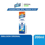 Scott's Emulsion Cod Liver Oil + Vitamin A & D + Calcium - 2 Flavours (200ml)