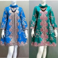 Terbatass NK BATIK TUNIK JUMBO TAZKIA BAJU BATIK WANITA PESTA