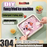 Food grade stainless steel household ice cream tray homemade DIY smoothies  frozen yogurt rolls Mesi