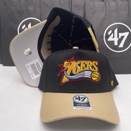 '47 brand Philadelphia 76ers MVP adjustable cap with embroidered logo. Baseball cap.